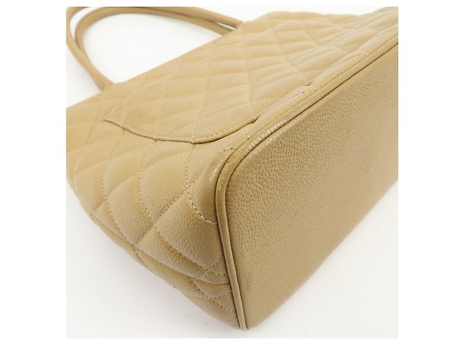 Borsa a mano CHANEL Medallion Matelasse COCO Mark Tote Bag Beige A01804 - vista 12