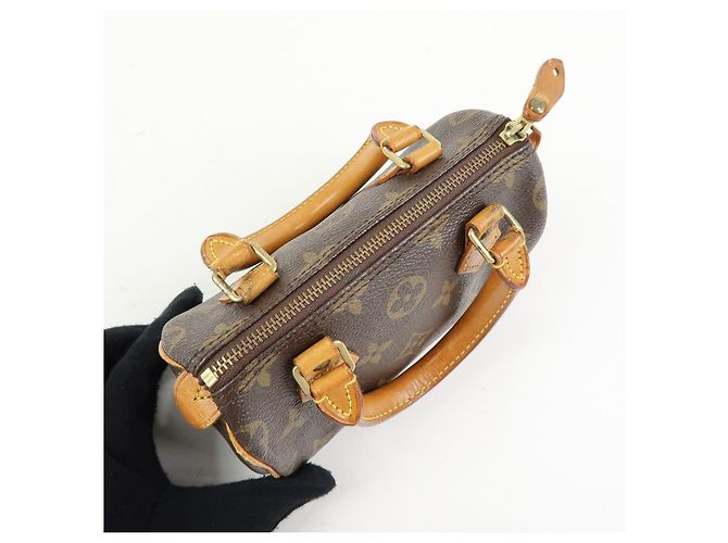 Autre Marque Louis Vuitton Monogram Mini Speedy Shoulder Hand Bag Brown M41534 - vista 17