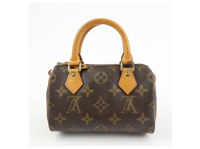 Autre Marque Louis Vuitton Monogram Mini Speedy Shoulder Hand Bag Brown M41534 - vista 2