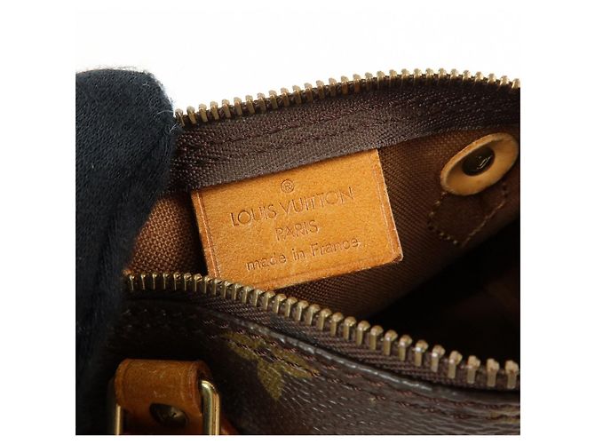 Autre Marque Louis Vuitton Monogram Mini Speedy Shoulder Hand Bag Brown M41534 - vista 20