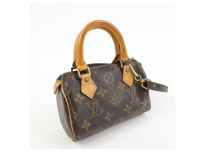 Autre Marque Louis Vuitton Monogram Mini Speedy Shoulder Hand Bag Brown M41534 - vista 4