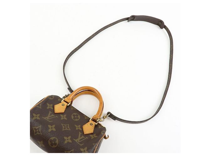 Autre Marque Louis Vuitton Monogram Mini Speedy Shoulder Hand Bag Brown M41534 - vista 6