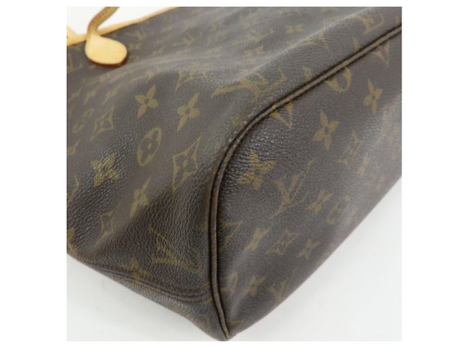 Borsa a Tracolla Louis Vuitton Monogram Neverfull MM Marrone M40156 - vista 11