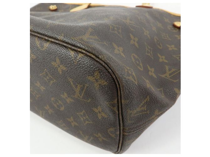 Borsa a Tracolla Louis Vuitton Monogram Neverfull MM Marrone M40156 - vista 12