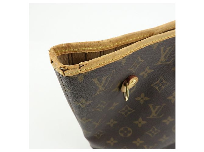 Borsa a Tracolla Louis Vuitton Monogram Neverfull MM Marrone M40156 - vista 15