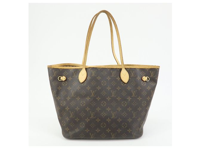 Borsa a Tracolla Louis Vuitton Monogram Neverfull MM Marrone M40156 - vista 2
