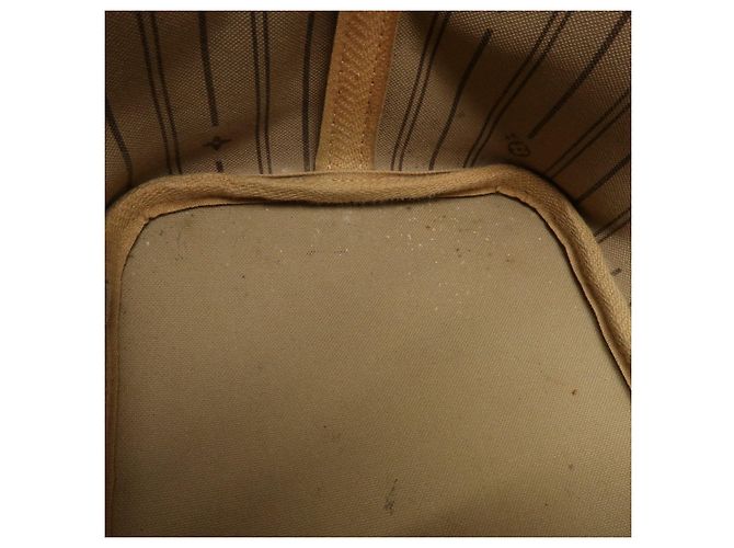 Borsa a Tracolla Louis Vuitton Monogram Neverfull MM Marrone M40156 - vista 21