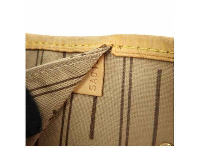 Borsa a Tracolla Louis Vuitton Monogram Neverfull MM Marrone M40156 - vista 24