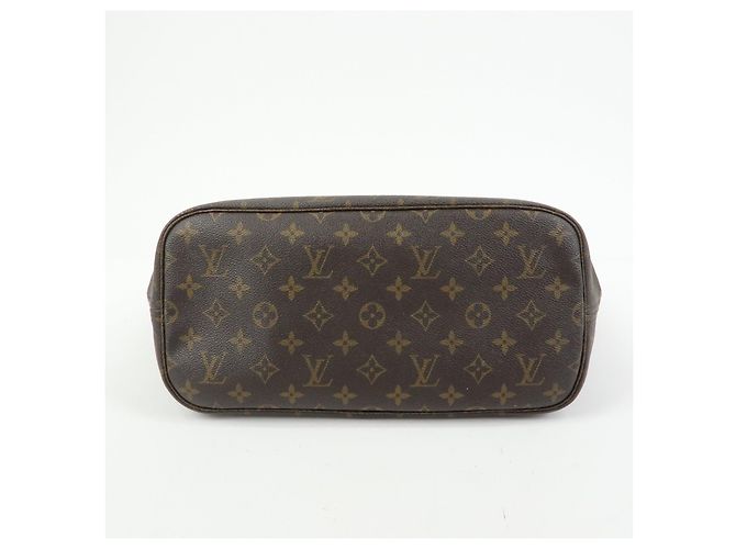Borsa a Tracolla Louis Vuitton Monogram Neverfull MM Marrone M40156 - vista 5