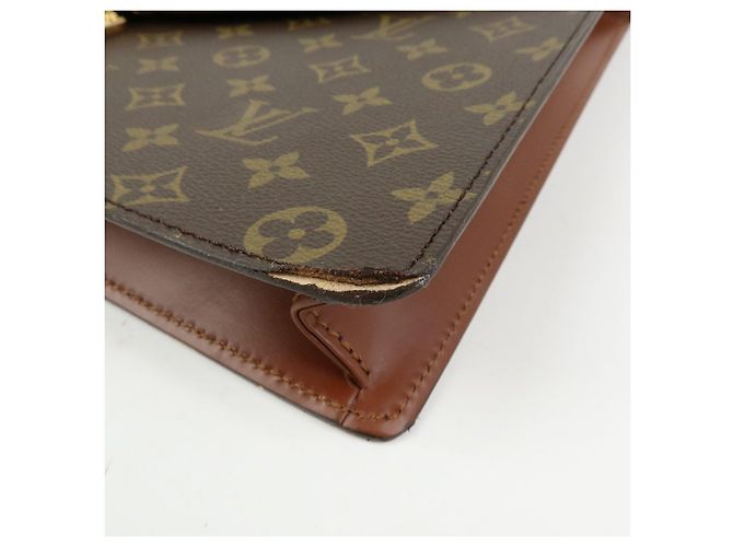 Louis Vuitton Monogram Port‑Documents Bandoulière Brown M53338 - vista 10