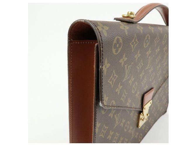 Louis Vuitton Monogram Port‑Documents Bandoulière Brown M53338 - vista 15