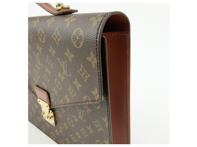 Louis Vuitton Monogram Port‑Documents Bandoulière Brown M53338 - vista 16