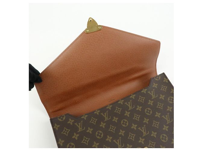 Louis Vuitton Monogram Port‑Documents Bandoulière Brown M53338 - vista 17