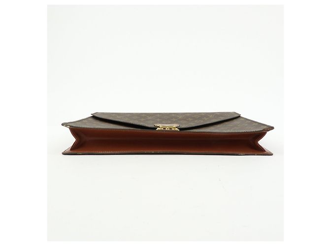 Louis Vuitton Monogram Port‑Documents Bandoulière Brown M53338 - vista 5