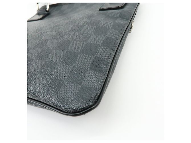 Borsa a tracolla Louis Vuitton Damier Graphite Thomas N58028 - vista 13