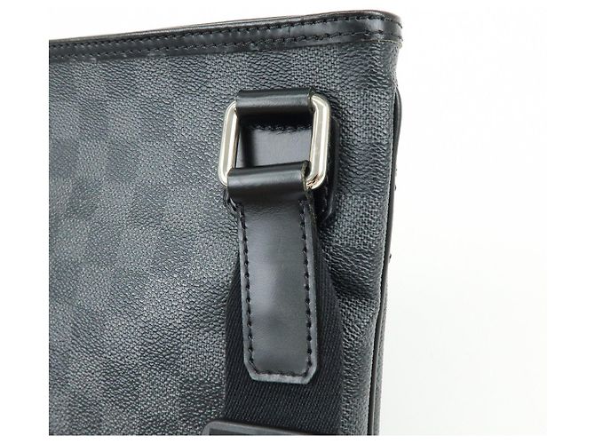 Borsa a tracolla Louis Vuitton Damier Graphite Thomas N58028 - vista 16