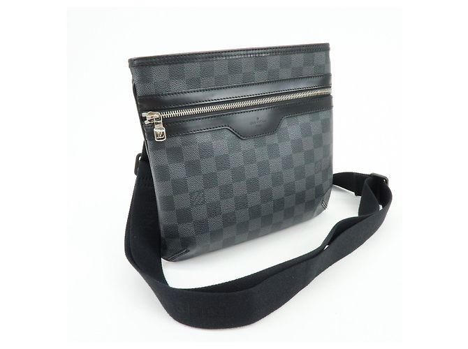Borsa a tracolla Louis Vuitton Damier Graphite Thomas N58028 - vista 4