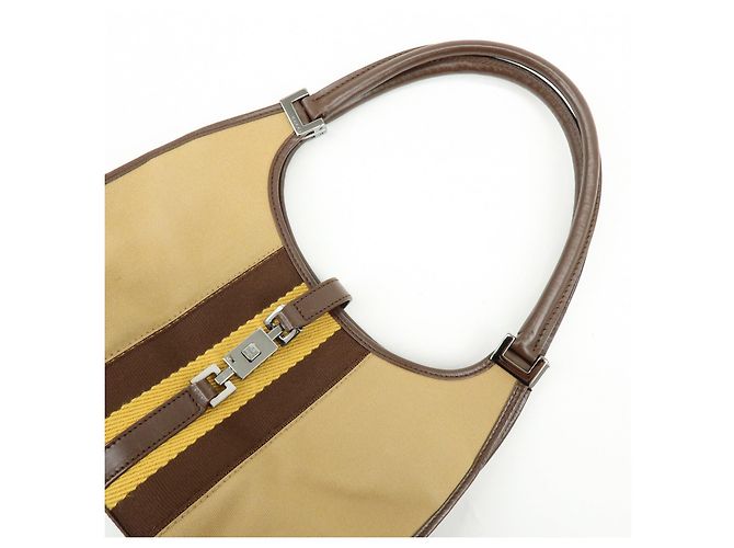 Borsa a tracolla e borsa a mano GUCCI Jackie Sherry Canvas Leather 002.1068 - vista 6