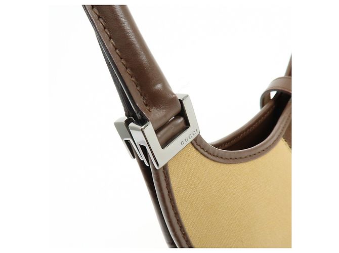 Borsa a tracolla e borsa a mano GUCCI Jackie Sherry Canvas Leather 002.1068 - vista 9