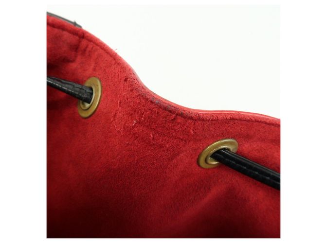 Louis Vuitton Epi Petit Noe Shoulder Bag Noir Castilian Red M44172 - view 18