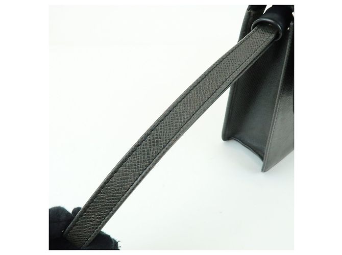 Borsa a pochette Louis Vuitton Selenga in pelle Taiga Ardoise M30782 - vista 12