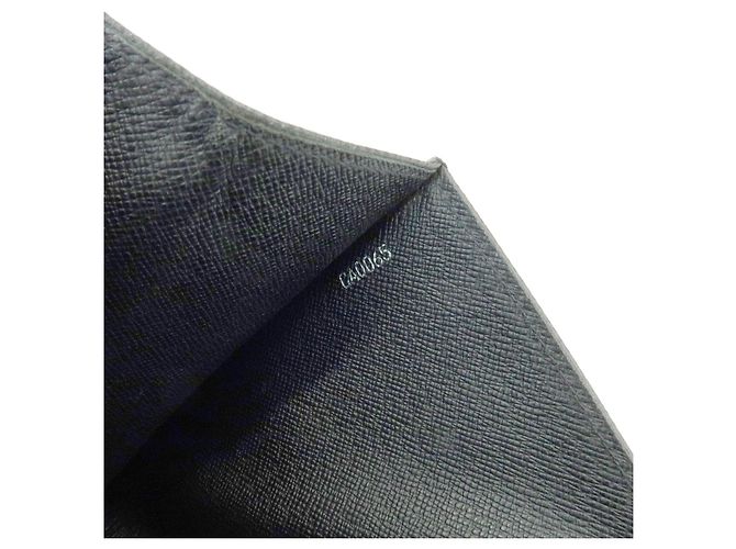 Borsa a pochette Louis Vuitton Selenga in pelle Taiga Ardoise M30782 - vista 22