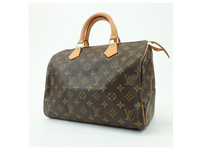Borsa a mano Louis Vuitton Monogram Speedy 30 Boston Bag Brown M41526 - vista 3