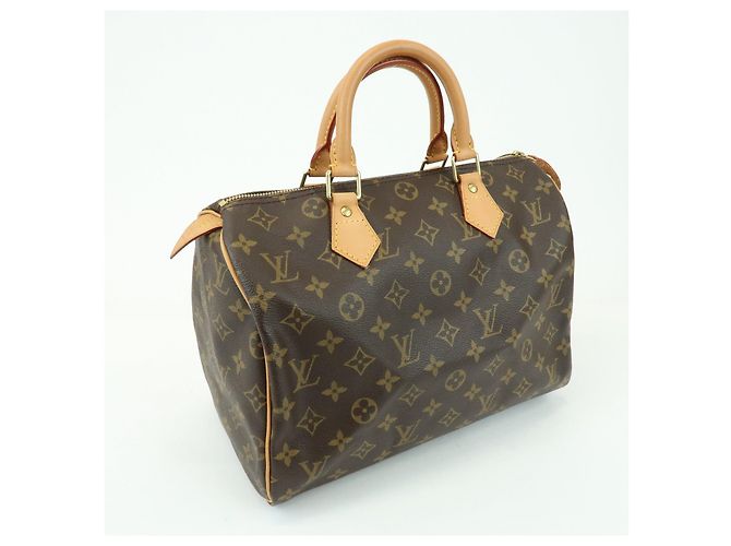 Borsa a mano Louis Vuitton Monogram Speedy 30 Boston Bag Brown M41526 - vista 4