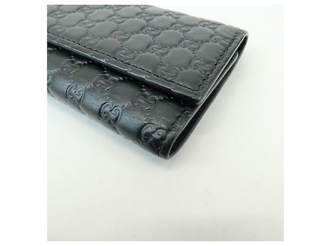 GUCCI Microguccissima Leder Schlüsseletui mit 6 Ringen Schwarz - Ansicht 7