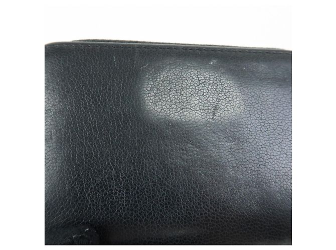 Portafoglio compatto rotondo con zip CHANEL COCO Mark in pelle di vitello Nero - vista 15