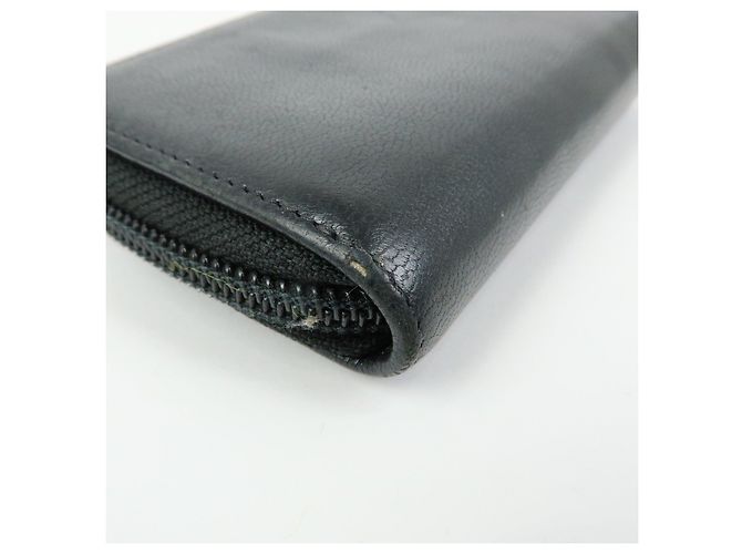 Portafoglio compatto rotondo con zip CHANEL COCO Mark in pelle di vitello Nero - vista 8