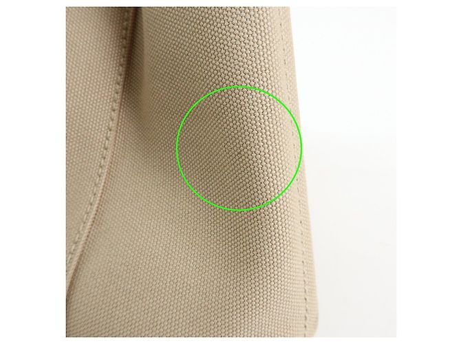 PRADA Canapa Triangle Logo Canvas 2Way Hand Bag Shoulder Bag Beige - vista 20