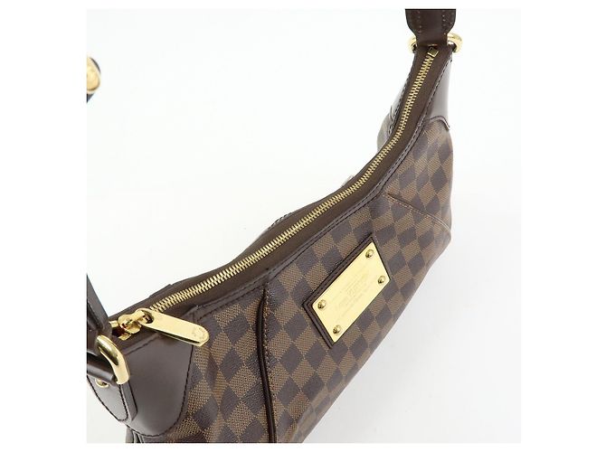 Borsa a tracolla Louis Vuitton Damier Thames GM Brown N48181 - vista 19