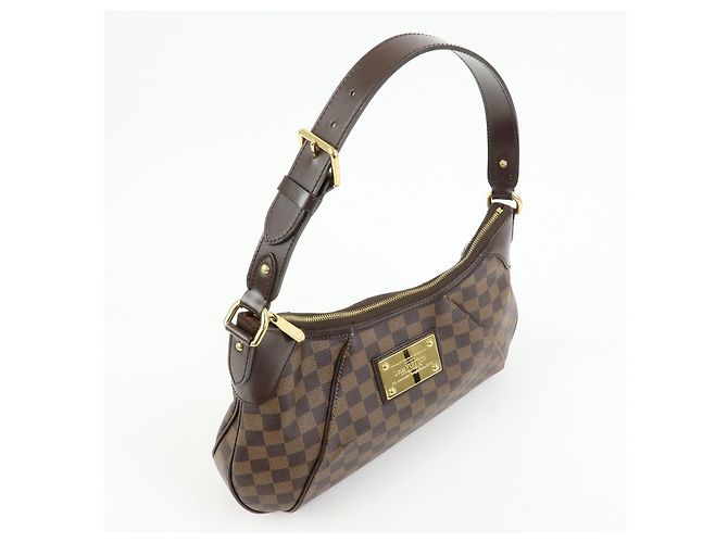 Borsa a tracolla Louis Vuitton Damier Thames GM Brown N48181 - vista 4