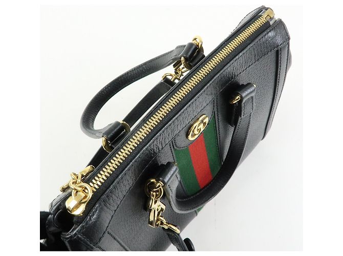 Borsa 2Way GUCCI Ophidia Sherry in pelle Borsa a tracolla Borsa a mano Nera - vista 18