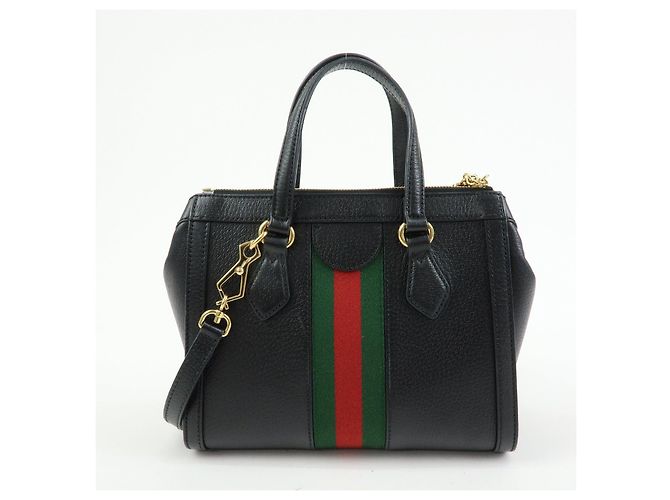 Borsa 2Way GUCCI Ophidia Sherry in pelle Borsa a tracolla Borsa a mano Nera - vista 2