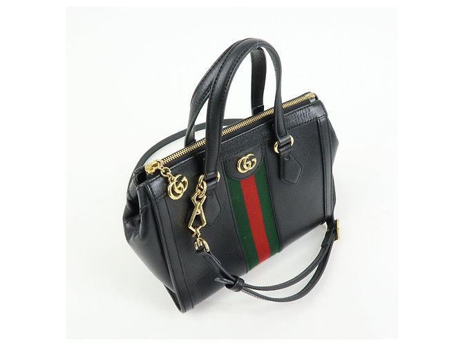Borsa 2Way GUCCI Ophidia Sherry in pelle Borsa a tracolla Borsa a mano Nera - vista 4