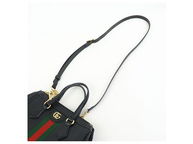 Borsa 2Way GUCCI Ophidia Sherry in pelle Borsa a tracolla Borsa a mano Nera - vista 6