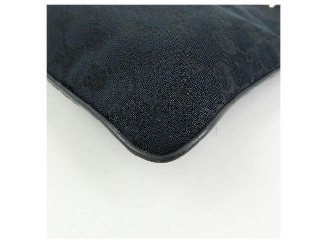 Borsa a tracolla e borsa messenger GUCCI Sherry GG Canvas in pelle Nera - vista 10