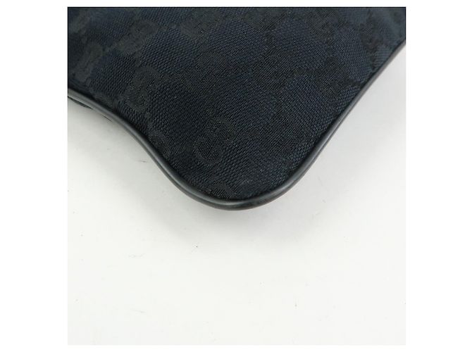 Borsa a tracolla e borsa messenger GUCCI Sherry GG Canvas in pelle Nera - vista 11