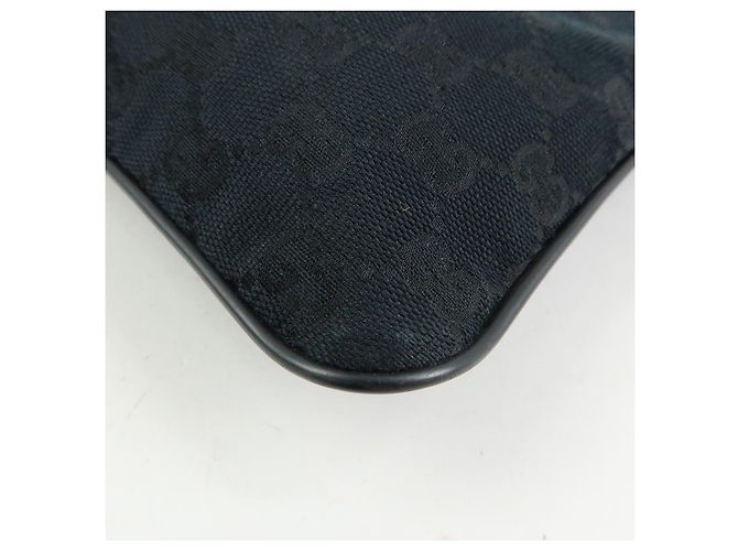 Borsa a tracolla e borsa messenger GUCCI Sherry GG Canvas in pelle Nera - vista 12