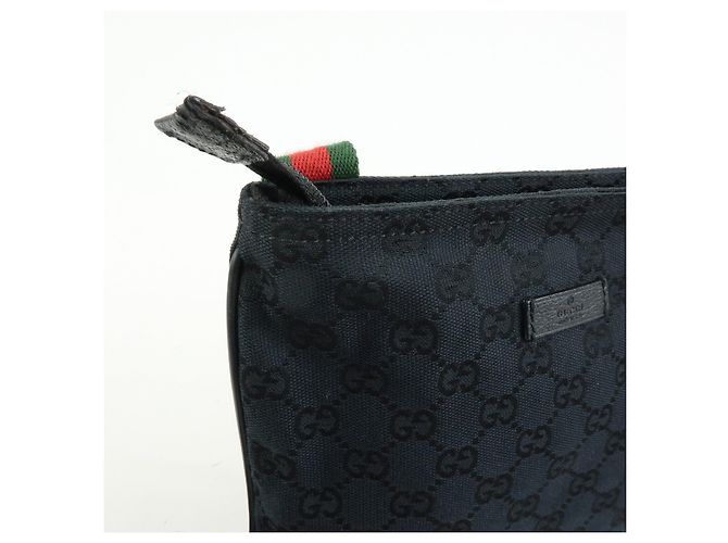 Borsa a tracolla e borsa messenger GUCCI Sherry GG Canvas in pelle Nera - vista 14