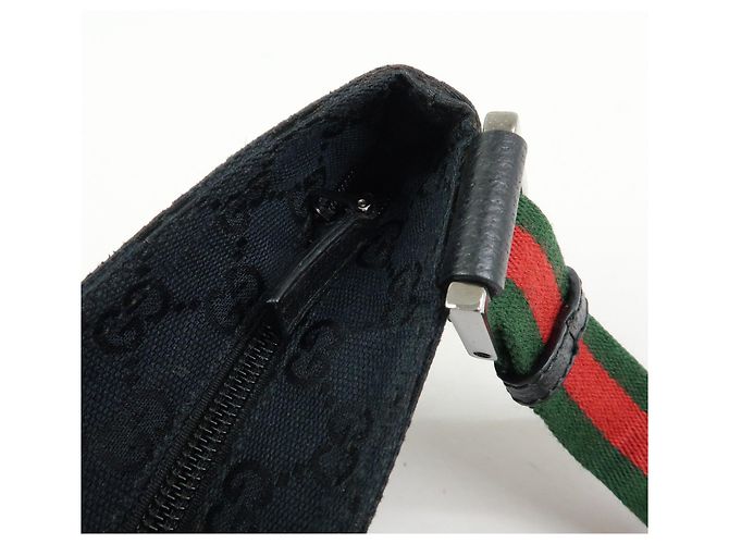 Borsa a tracolla e borsa messenger GUCCI Sherry GG Canvas in pelle Nera - vista 17
