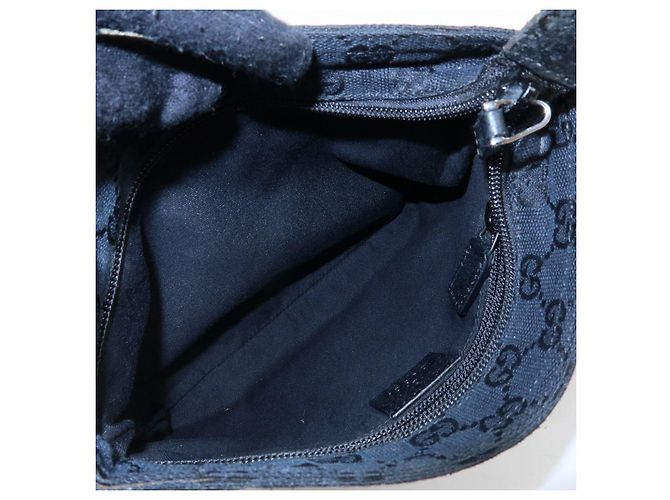 Borsa a tracolla e borsa messenger GUCCI Sherry GG Canvas in pelle Nera - vista 20