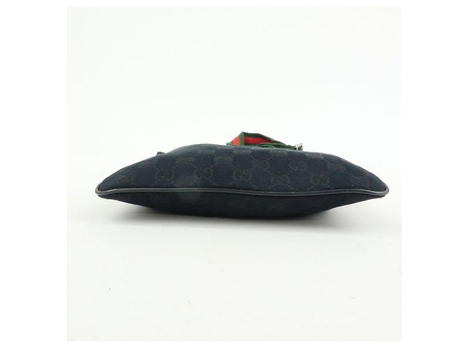 Borsa a tracolla e borsa messenger GUCCI Sherry GG Canvas in pelle Nera - vista 5