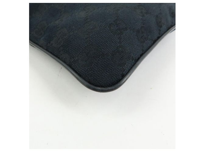 Borsa a tracolla e borsa messenger GUCCI Sherry GG Canvas in pelle Nera - vista 9
