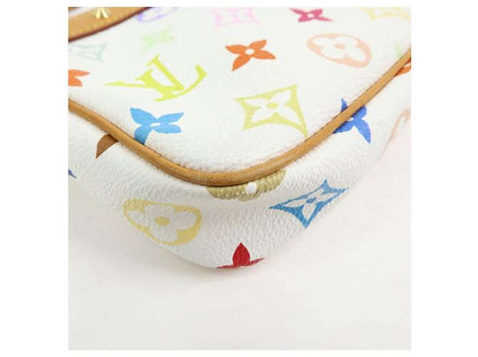 Louis Vuitton Monogram Multicolor Pochette Accessoires Blanc M92649 - vista 12