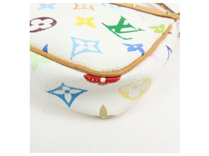 Louis Vuitton Monogram Multicolor Pochette Accessoires Blanc M92649 - vista 15