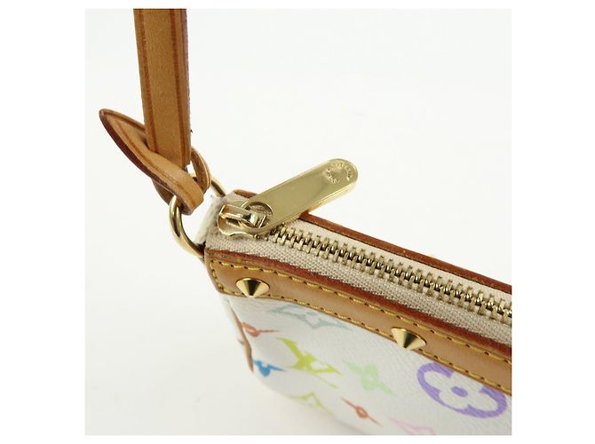 Louis Vuitton Monogram Multicolor Pochette Accessoires Blanc M92649 - vista 19