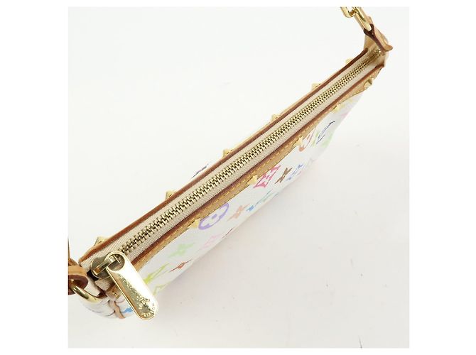 Louis Vuitton Monogram Multicolor Pochette Accessoires Blanc M92649 - vista 20